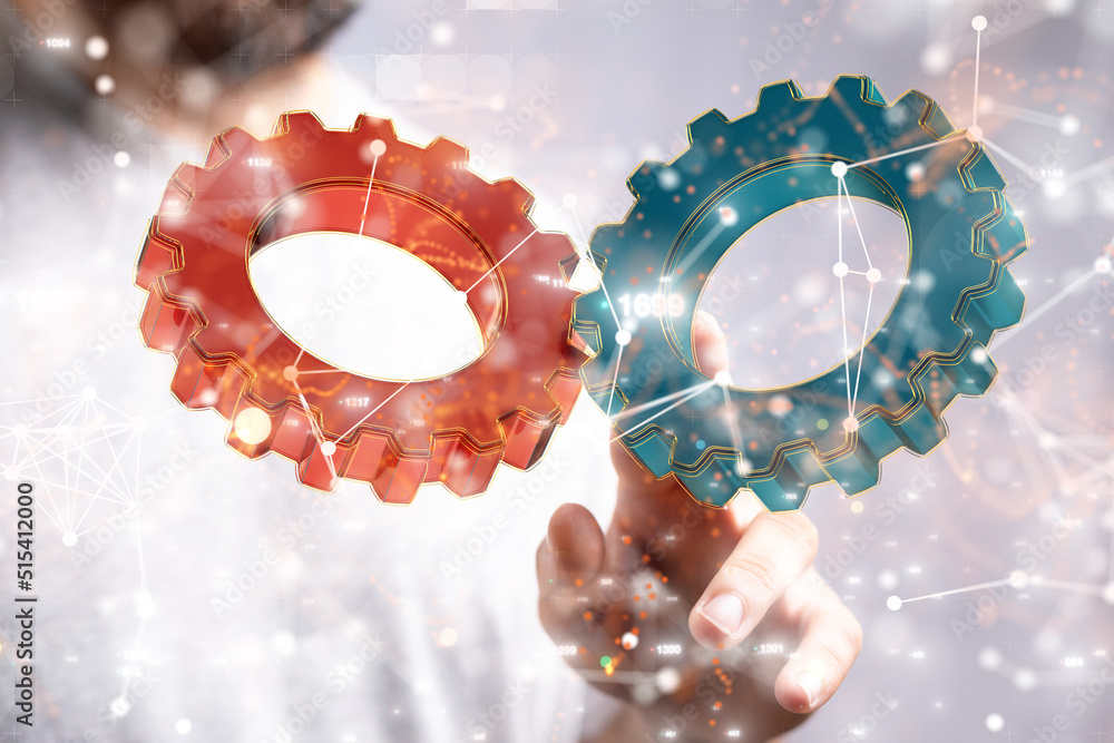 Poster engineering and design image gears