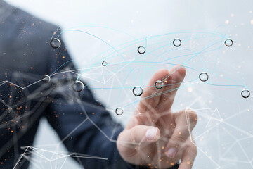 conference Digital Network and data concept 3d