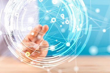 conference Digital Network and data concept 3d