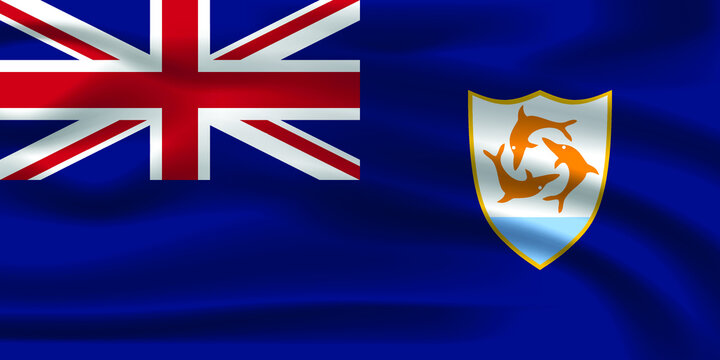 The Realistic National Flag of Anguilla