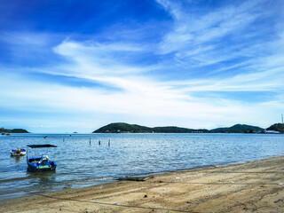 Landscape of Satthahip sea,located in Chonburi,Thailand