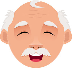 Old man clipart design illustration