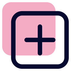 Fototapeta premium add Icon Illustration