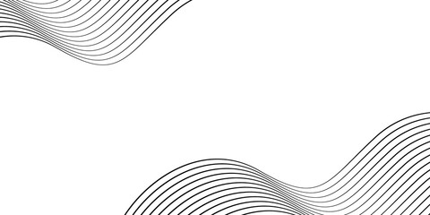 Abstract wave element for design. digital frequency track equalizer. stylish line art background. Vector illustration Waves with lines are created using the blend tool. Curved wavy lines and smooth li