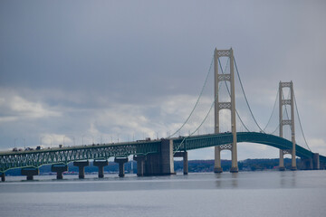 Scenic view of the Mackinaw Bridge 