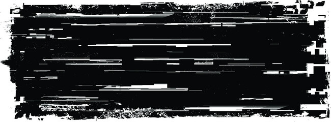 Glitch distorted grungy shape . Noised grange texture. Textured and glitched shapes .Grunge texture. Screen print and noise effect .Vector overlay background with a halftone dots screen print texture. - obrazy, fototapety, plakaty