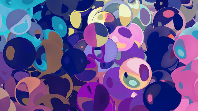 Bubble Playful Abstract Illustration Background Designs
