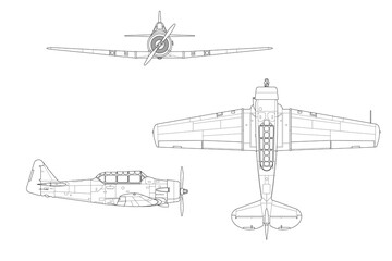 Avión de hélice T-6 Texan