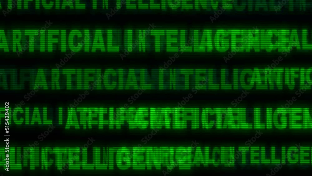 Poster big data analytics animated text kinetic finance fintech wordscape ai artificial intelligence softwa