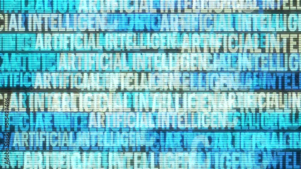 Poster big data analytics animated text kinetic finance fintech wordscape ai artificial intelligence softwa