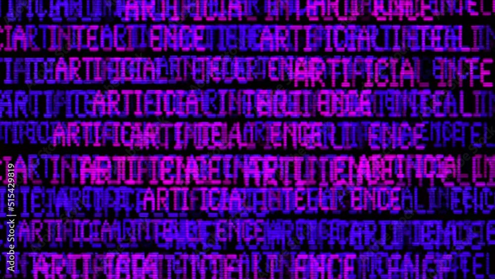 Poster big data analytics animated text kinetic finance fintech wordscape ai artificial intelligence softwa