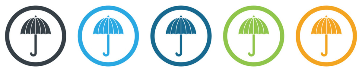 Umbrella icon. Icons isolated on a white background. Vector illustration eps 10