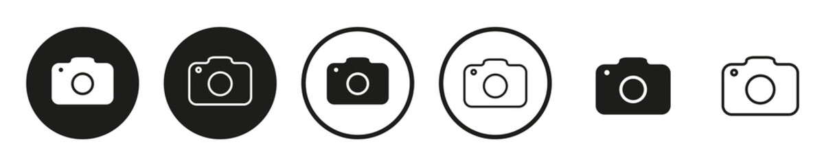 Camera icon set.  Camera sign and symbol. Simple vector illustration. eps10