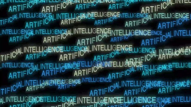 Big data analytics animated text kinetic finance fintech wordscape ai artificial intelligence software