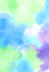 背景素材_水彩テクスチャ_カラフル