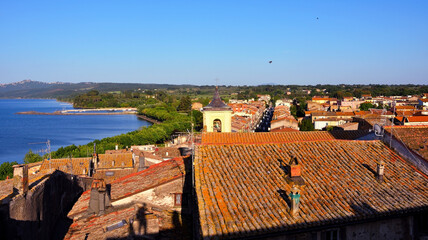 the historic center of Marta Lazio Italy