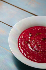 Red beetroot soup