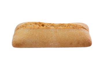 pain ciabatta isolé sur un fond blanc