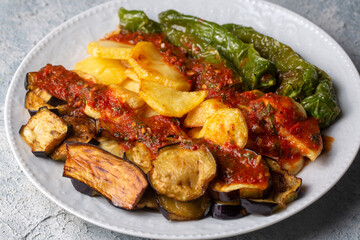 Turkish style mixed vegetable fried (Karisik Kizartma)