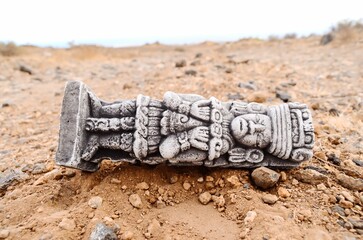 Ancient Maya Statue , beautiful background digital image