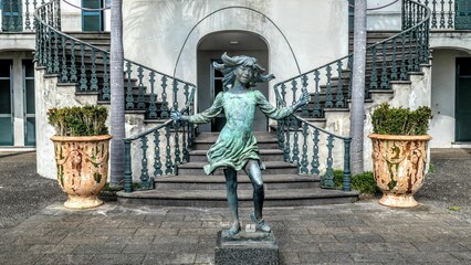 Bronze sculpture at the Monte Palace Tropical Garden in Funchal, Portugal