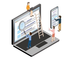 ノートパソコンとスマートフォン　SEOイメージ