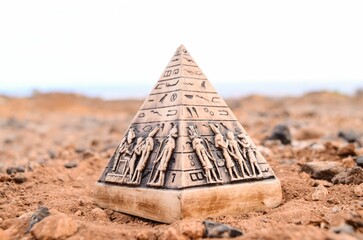 Egyptian Pyramid Model Miniature