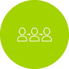 Unique Link Vector Icon