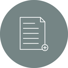 Fototapeta premium Unique Add File Vector Icon