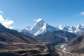 Crédence de cuisine en verre imprimé Ama Dablam Himalaya mountain view in Nepal