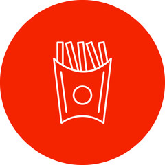 Unique French Fries Vector Icon