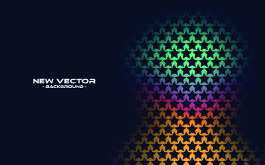 Overlap background vector. Realistic overlap layer on cubes pattern background. vector illustration.