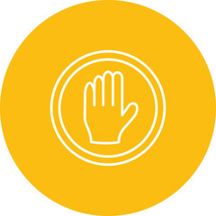 Obraz premium Halt Vector Icon