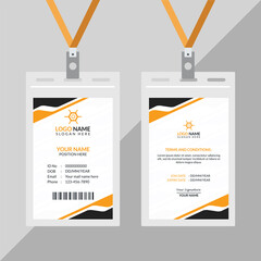 Minimal ID Card Design Template