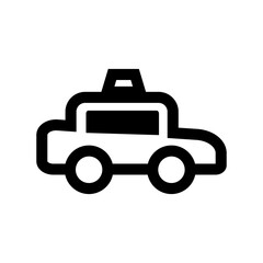 Horizontal taxi icon. Cab. Vector.