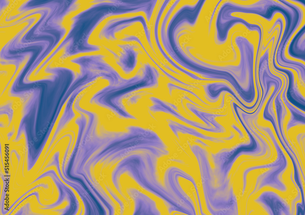 Poster abstract marble texture pattern yellow and violet background fluid oil pattern with the wave paint e
