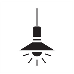 hanging lamp icon vector design template