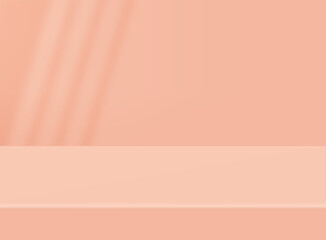 Product background with soft shadow. Empty background for product presentation. Vector illustration.