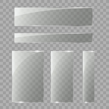 Vector of rectangle glass frame.	
