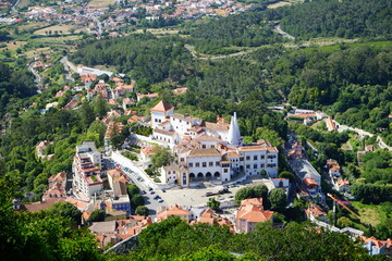 Fototapeta na wymiar Sintra from above. Portugal