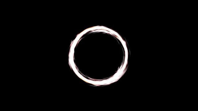 Magic portal on a black background