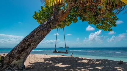 Foto op Canvas Schaukel auf Karibik Insel. San Blas, Panama © JanMelf