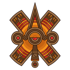 stylized mayan symbol