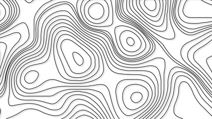 White wave paper curved reliefs abstract background, Abstract topographic contours map background. Geographic mountain relief. Abstract lines background. Contour maps. Business concept.