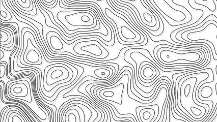 White wave paper curved reliefs abstract background, Abstract topographic contours map background. Geographic mountain relief. Abstract lines background. Contour maps. Business concept.