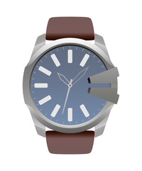 Watches in realistic detailed style. Mechanical and electronic watches.
