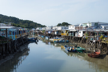 Fototapeta na wymiar Hong Kong fishing village Tai O