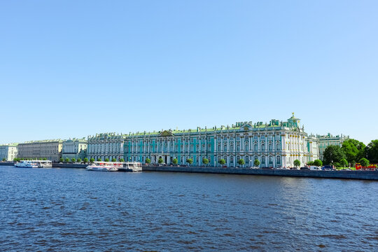 View of the Winter Palace (Hermitage) from the Neva River