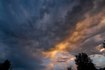 Obraz na płótnie Canvas time lapse sunset