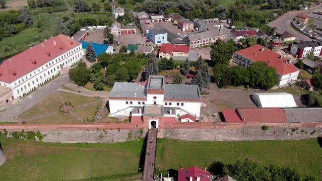 view of the old medival casttle in Dubno, Ukraine, Europe
